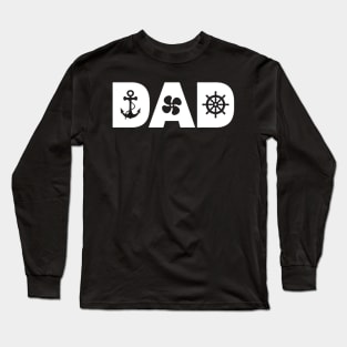 Boat Captain Dad Long Sleeve T-Shirt